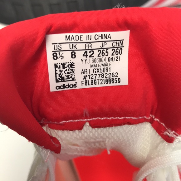 Adidas Adizero Pro V1 DNA White Solar Red - Picture 6 of 6